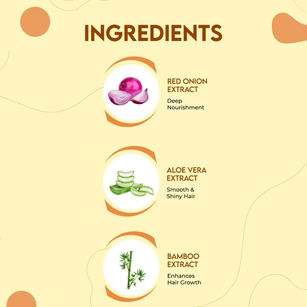 JOVEES HERBAL CARE Red Onion Oil & Bamboo Strengthening Shampoo - Jovees - 300ml