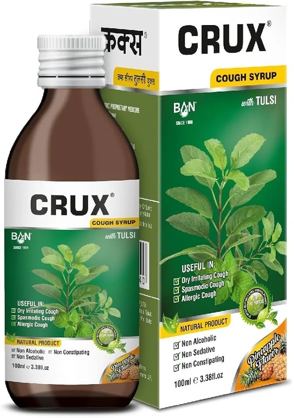 BAN LABS  Crux Cough Syrup - Ban Lab - 100Ml