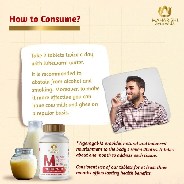 MAHARISHI AYURVEDA  Vigoroyal M Tablet - Maharishi - 10Tablets
