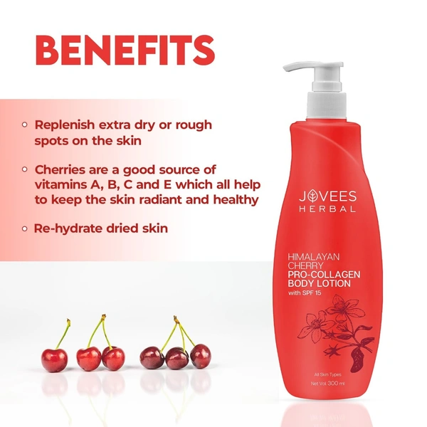 JOVEES HERBAL CARE Herbal Himalyan Cherry Hand & Body Lotion - Jovees - 300ml