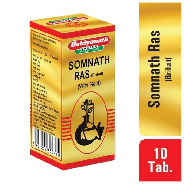 BAIDYANATH  Somnath Ras(Gold) - Baidyanath - 10Tablet