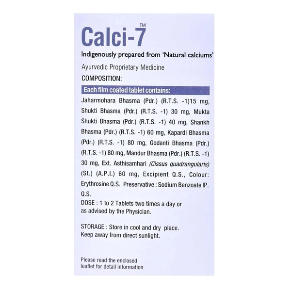 UNJHA Calci-7 Tablets - Unjha - 100 Tablets