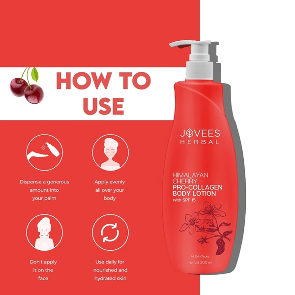 JOVEES HERBAL CARE Herbal Himalyan Cherry Hand & Body Lotion - Jovees - 300ml