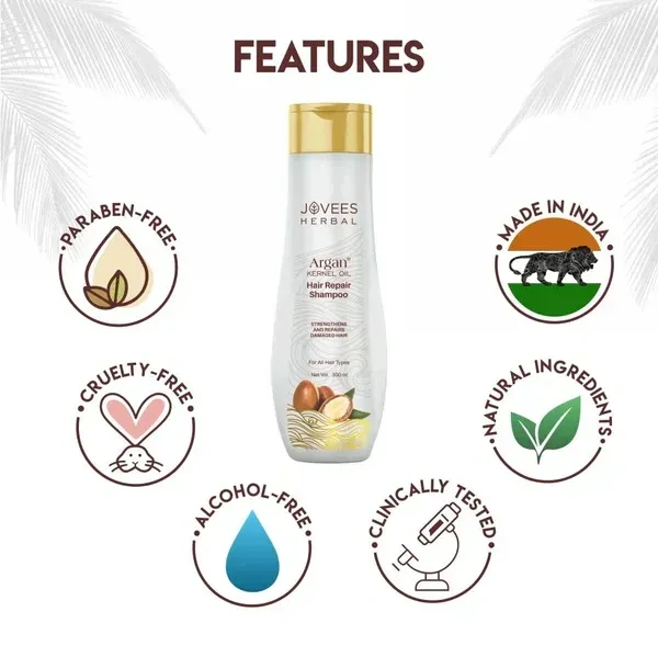 JOVEES HERBAL CARE Argan Kernal Oil Hair Repair Shampoo - Jovees - 300ml