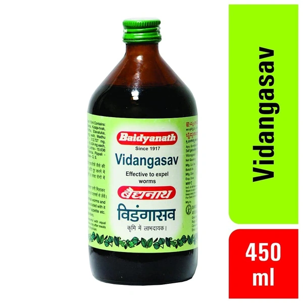 BAIDYANATH  Vidangasav - Baidyanath - 450Ml