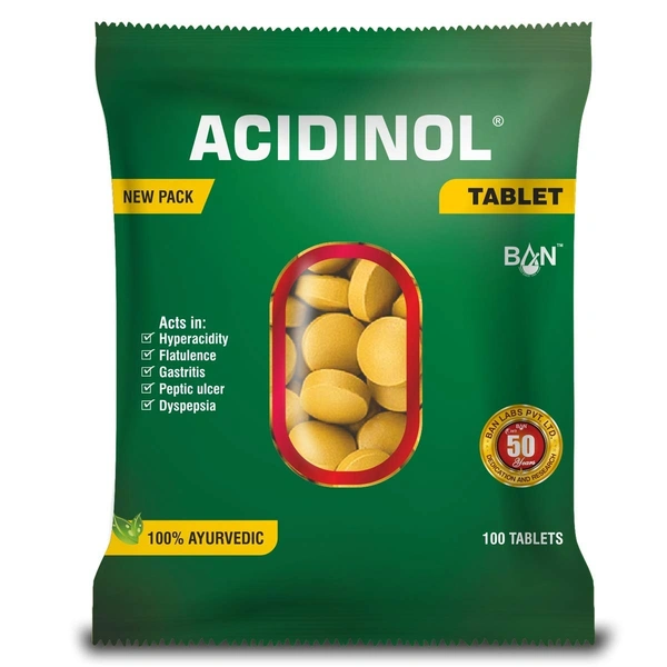 BAN LABS Acidinol Tablet - Ban Lab - 100Tablet