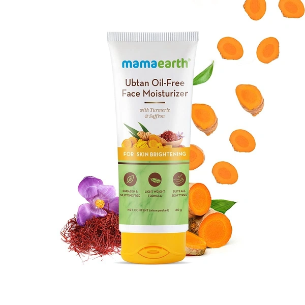 MAMA EARTH Ubtan Oil Free Face Moisturizer - Mama Earth - 80G
