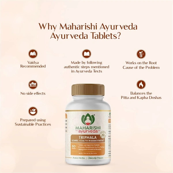 MAHARISHI AYURVEDA  Triphala Tablet - Maharishi - 60Tablets