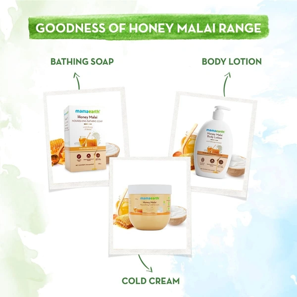 MAMA EARTH Honey Malai Nourishing Soap - Mama Earth - 125Gm
