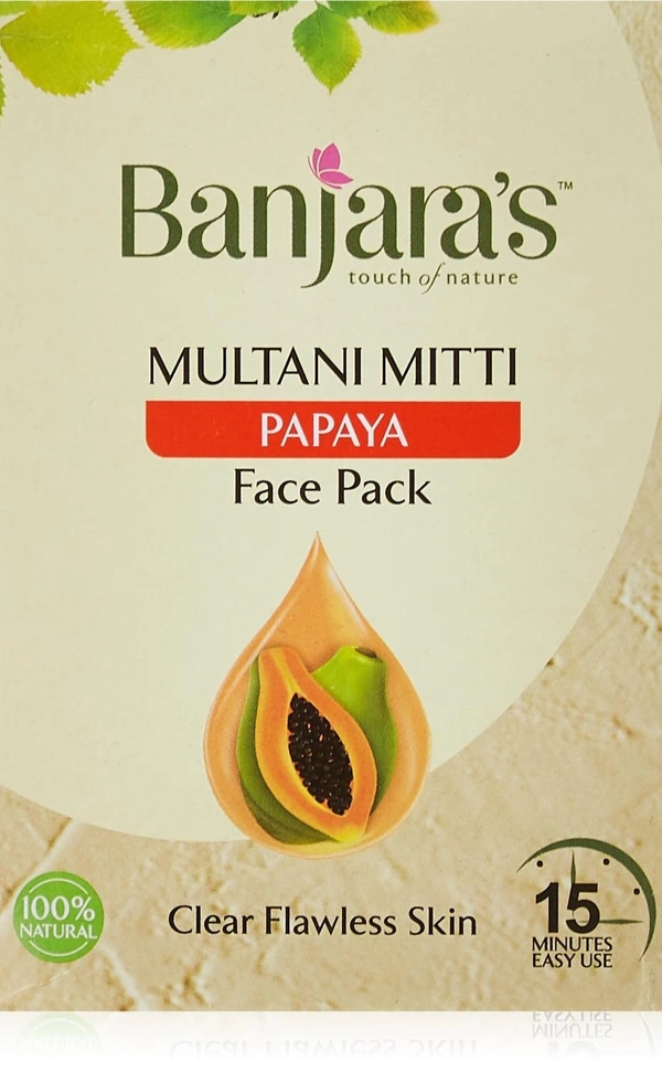 BANJARA'S Multani Payaya Face Pack - Banjara - 100gm