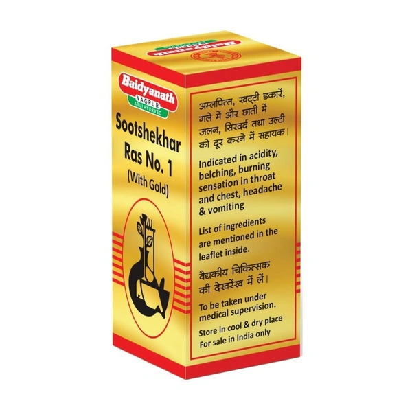 BAIDYANATH  Sootshekhar Ras No.1(Gold) - Baidyanath - 30Tablet