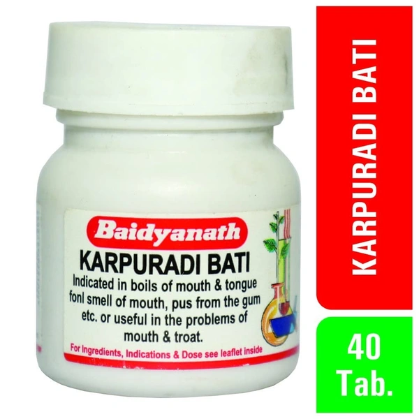 BAIDYANATH Karpooradi Bati - Baidyanath - 40Tablet