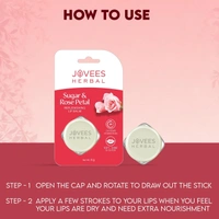 JOVEES HERBAL CARE Sugar & Rose Petal Lip Balm - Jovees  - 8G