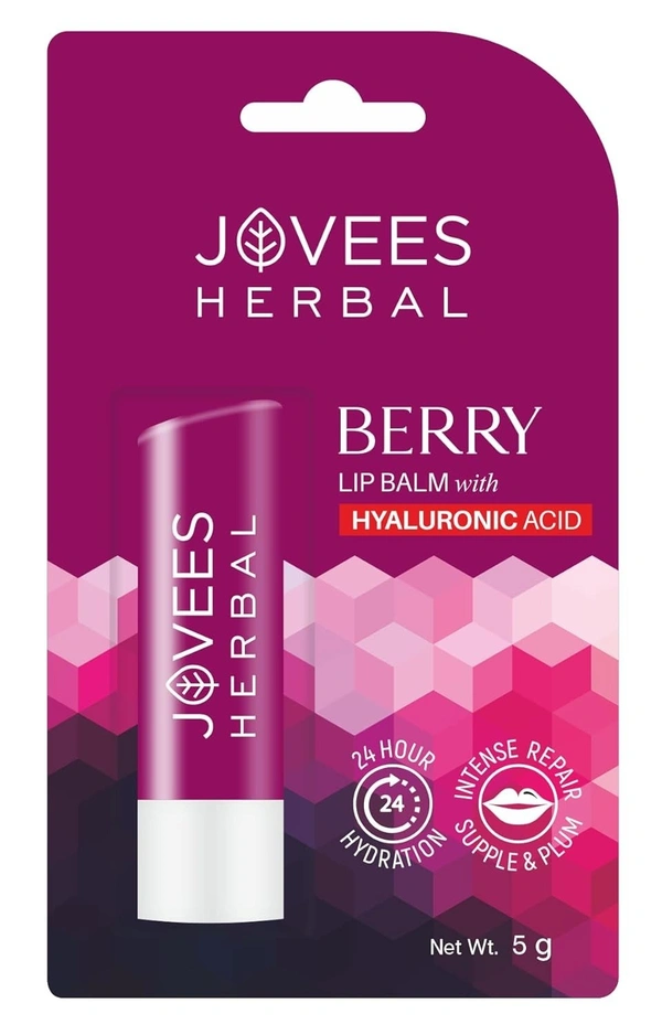 JOVEES HERBAL CARE Berry Hyaluronic Acid Lip Balm - Jovees  - 5G