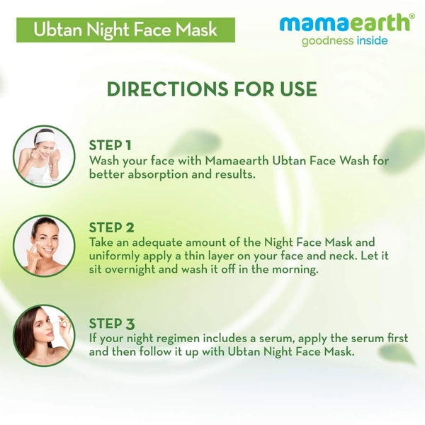 MAMA EARTH Ubtan Night Face Mask - Mama Earth - 200g