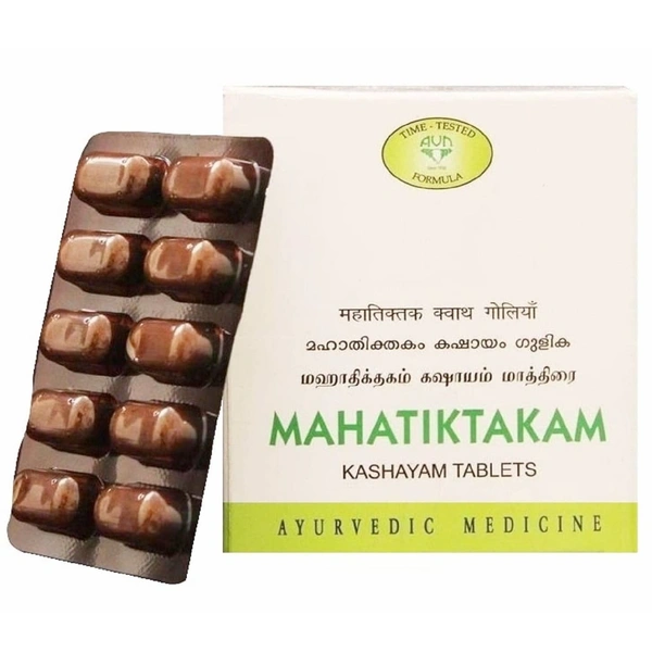 AVN AYURVEDA FORMULA Mahatiktakam Kashayam Tablet - Avn Ayurveda - 100Tablet