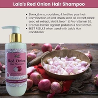 LALA DAWASAZ PVT LTD Red Onion Hair Shampoo - Lalas - 200Ml