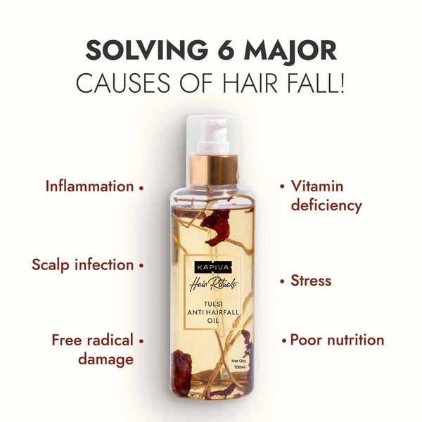 KAPIVA Tulsi Anti Hairfall Oil - Kapiva - 100ml