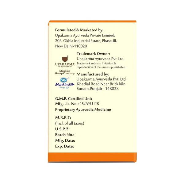 MANKIND PHARMA Ayurveda Safed Musli Veg Capsule - Upkarma - 90Capsules