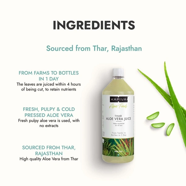 KAPIVA Aloe Vera Juice 1L - Kapiva - 1l