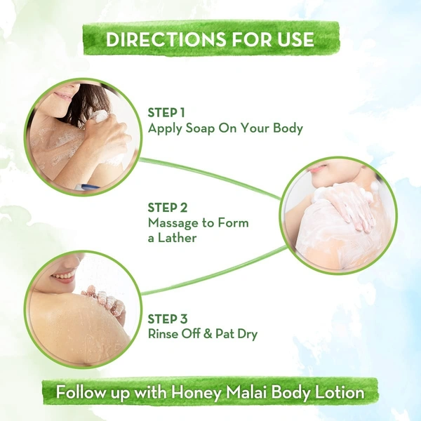 MAMA EARTH Honey Malai Nourishing Soap - Mama Earth - 125Gm