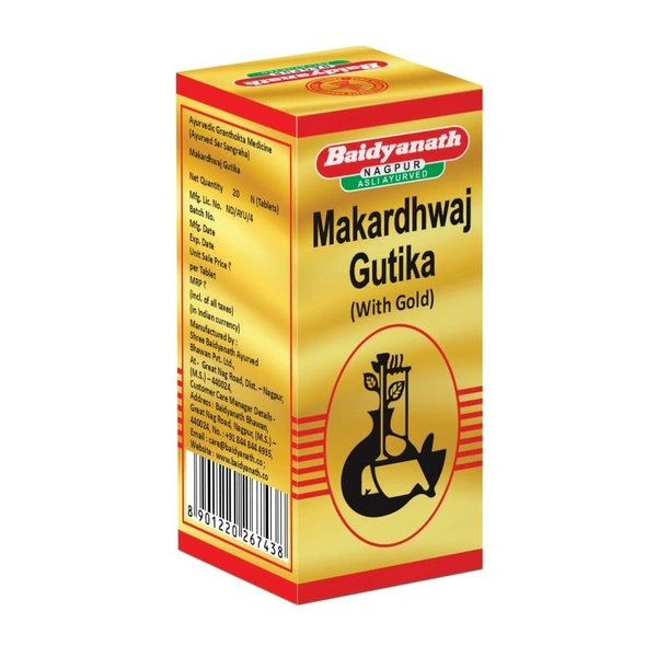 BAIDYANATH  Makardhwaj Gutika(Gold) - Baidyanath - 20Tablet