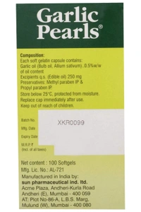 RANBAXY Garlic Pearls - Ranbaxy - 100 Capsules