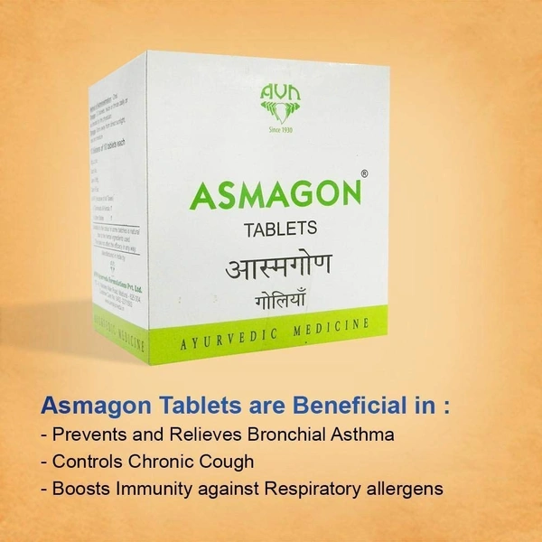 AVN AYURVEDA FORMULA Asmagon Tablet - Avn Ayurveda - 100Tablet