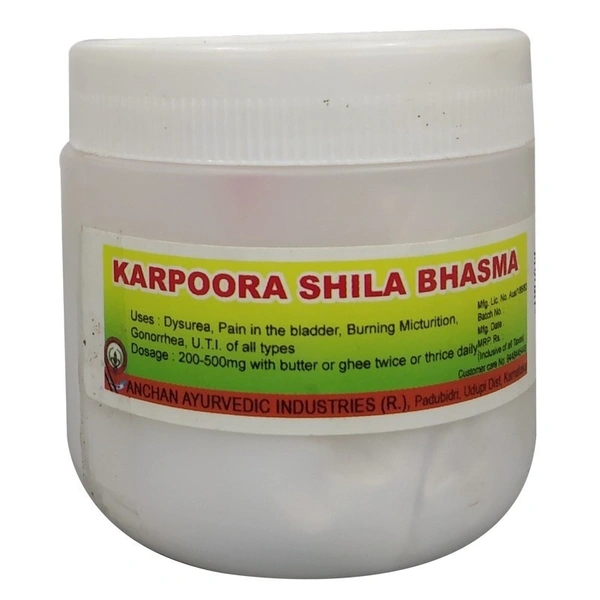 ANCHAN AYURVEDICS Karpoora Shilajita Bhasma - Anchan - 100G