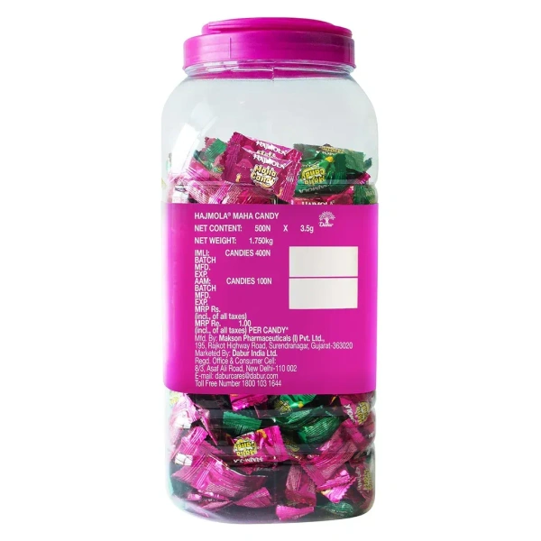 DABUR INDIA LIMITED Hajmola Candy Jar - Dabur  - 130Candies
