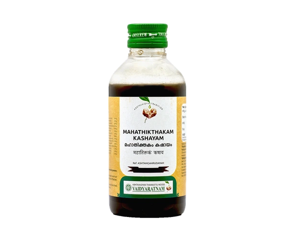 VAIDYARATHNAM Mahathikthakam Kashayam - Vaidyaratnam - 200Ml