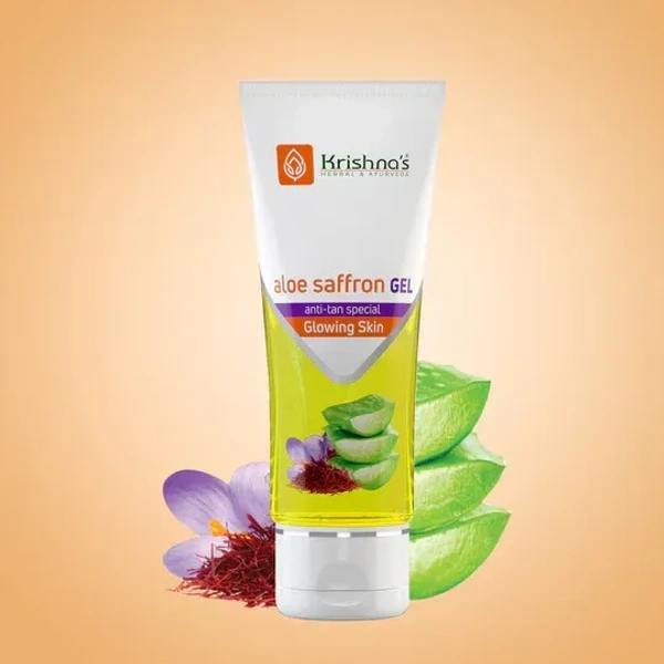 KRISHNA PHARMACY Aloe Saffron Gel - Krishna - 100GM