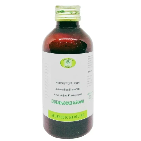 AVN AYURVEDA FORMULA Kathakakhadira Kashayam - Avn Ayurveda - 200Ml