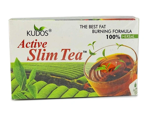 KUDOS AYURVEDA  Active Slim Tea - Kudos (2G X 30 Tea Bags) - 2Gm