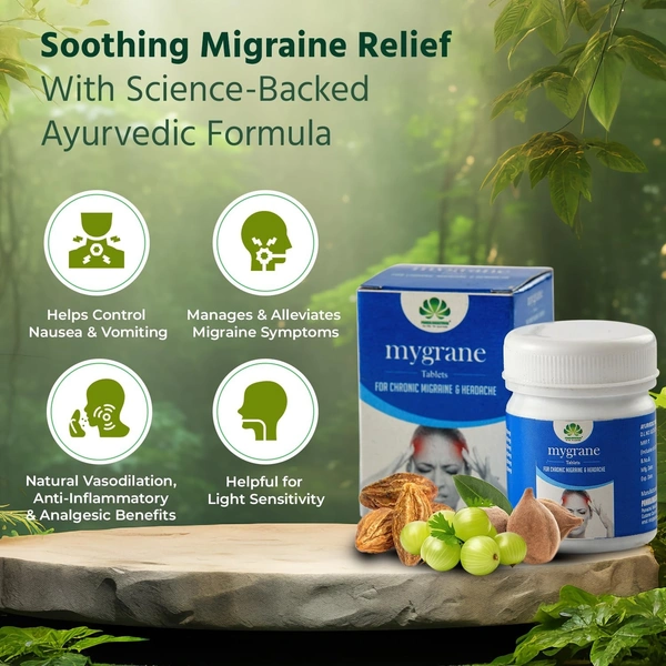 PANKAJA KASTHURI HERBALS Mygrane Tablet - Pankaja - 30 Tablets