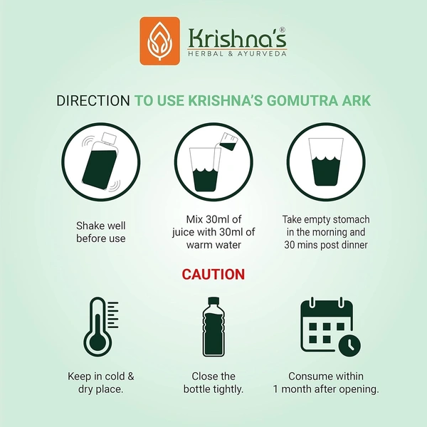 KRISHNA PHARMACY Cow Urine (Gomutra) - Krishna - 500ml