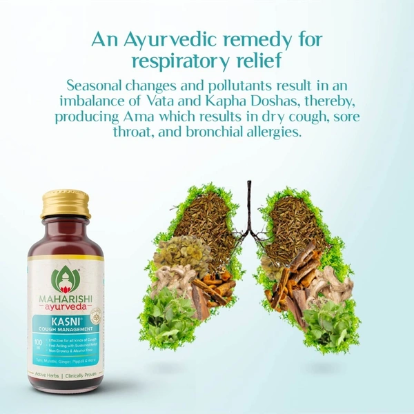 MAHARISHI AYURVEDA  Kasni Sugar free Syrup - Maharishi - 100ml