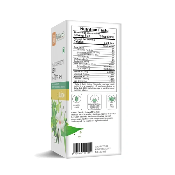 KRISHNA PHARMACY Harshringar Leaf Swaras - Krishna - 1000ml