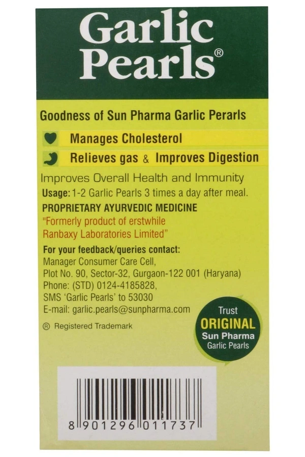 RANBAXY Garlic Pearls - Ranbaxy - 100 Capsules