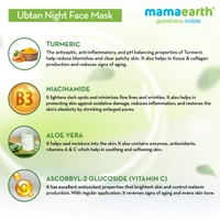 MAMA EARTH Ubtan Night Face Mask - Mama Earth - 200g