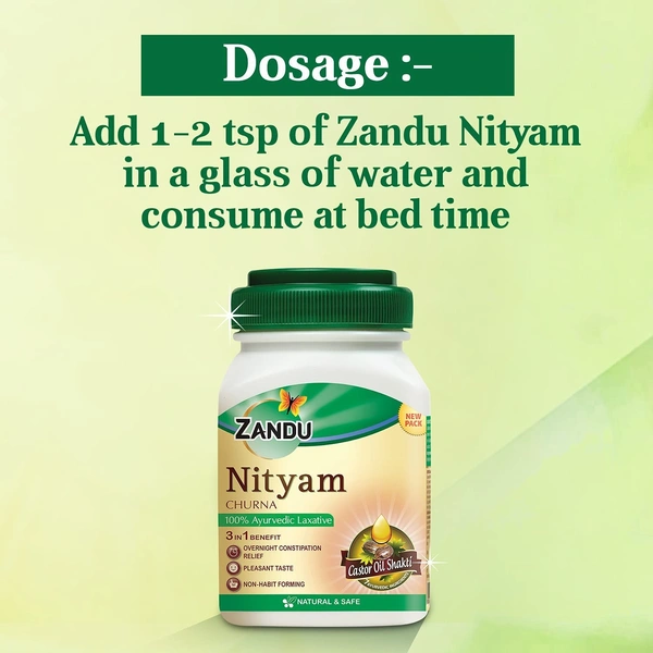 ZANDU PHARMACEUTICAL Nityam Churna - Zandu  - 50Gm