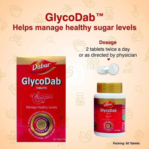 DABUR INDIA LIMITED Glycodab Tablet - Dabur  - 60Tablet