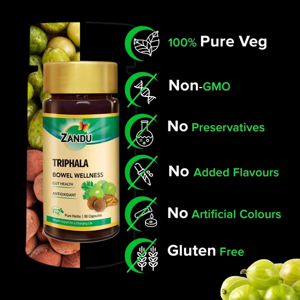 ZANDU PHARMACEUTICAL Triphala Tablets - Zandu  - 30 Tablets