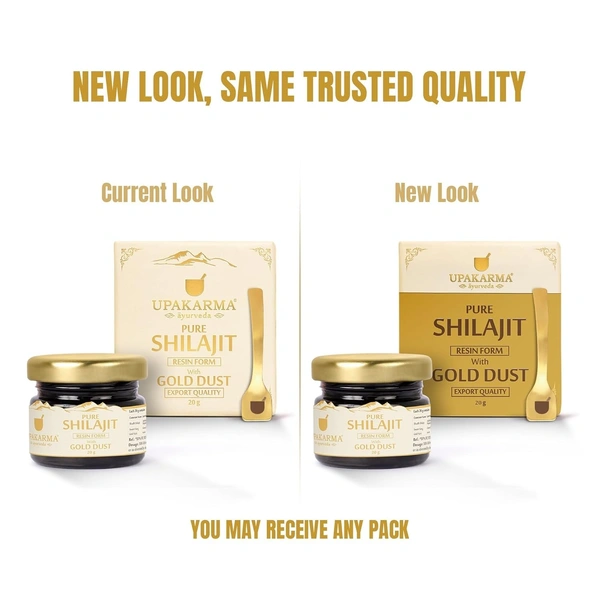 MANKIND PHARMA Pure Shilajit Resin Form With Gold Dust - Upkarma - 20g