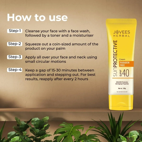 JOVEES HERBAL CARE Sun Protective Sunscreen SPF 40 - Jovees - 100g