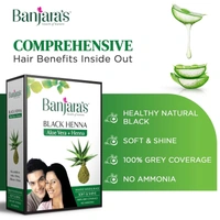 BANJARA'S Black Henna With Alovera Powder - Banjara - 50gm