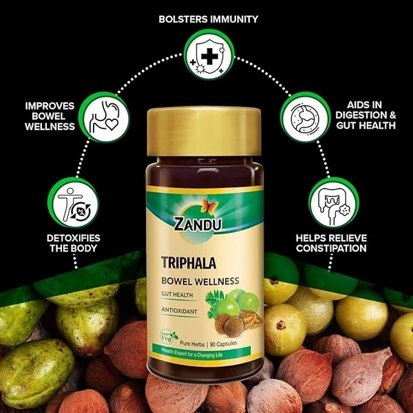 ZANDU PHARMACEUTICAL Triphala Tablets - Zandu  - 30 Tablets