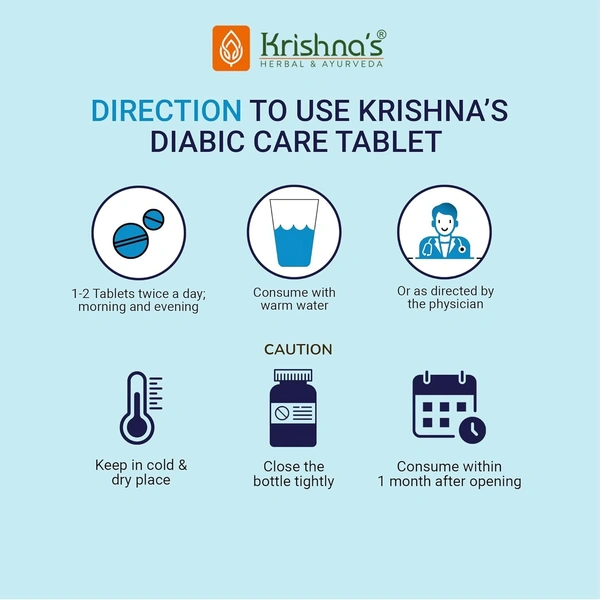 KRISHNA PHARMACY Diabic Care Tablets - Krishna'S - 80 Tablet