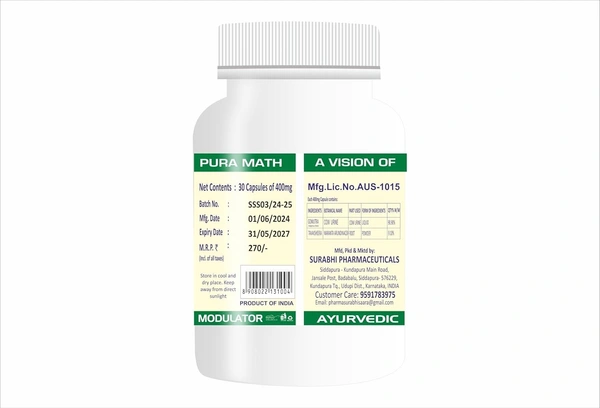 M/S GAJANAN AGRO FOOD Surabhi Saara Capsules - M/S Gajanan - 30Capsules