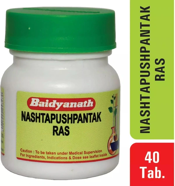 BAIDYANATH  Nashtapuspantak Ras - Baidyanath - 40Tablet